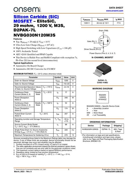 mouser mosfets specs.